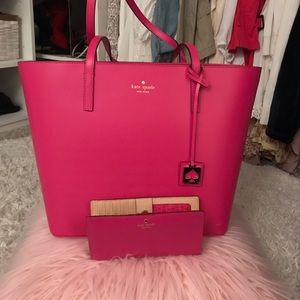 Kate Spade hot pink tote